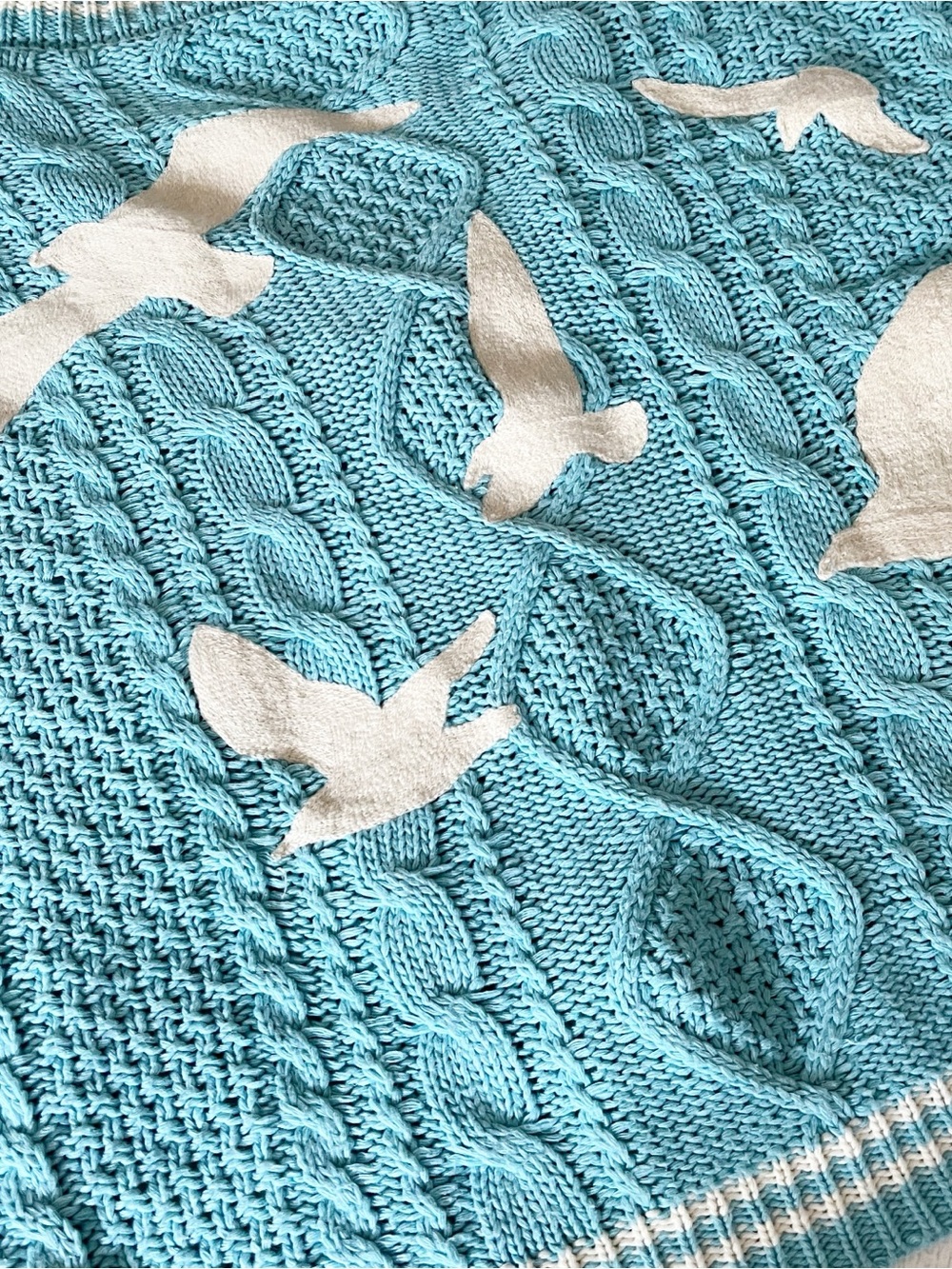 Taylor Swift blue cable knit cardigan M/L Taylor’s Version - Picture 6 of 12